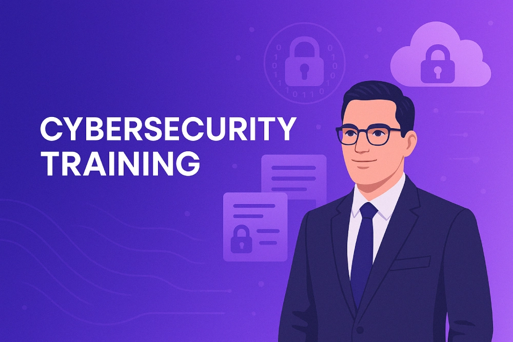 Person with Cyber security training